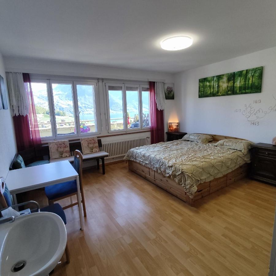 Spiez Lakeview By The Station Room C Kültér fotó
